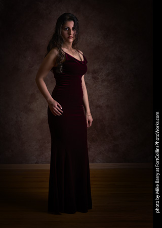 Mirna in evening wear