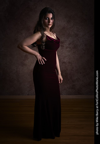 Mirna in evening wear