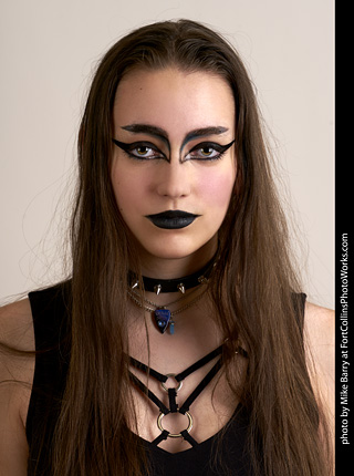 Goth model shoot