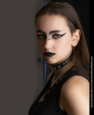 Goth model shoot