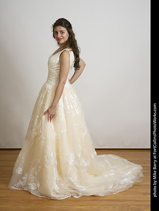 Wedding dress model shoot