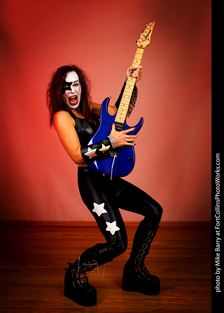 Cari as KISS (Paul Stanley)
