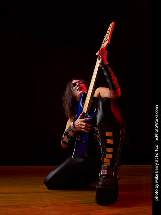 Cari as KISS (Paul Stanley)