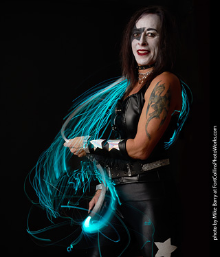 Cari as KISS (Paul Stanley)