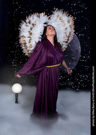 Vanessa at the Zodiac shoot