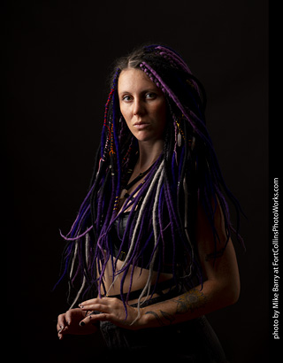 Brooke at Halloween model shoot