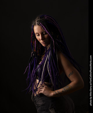 Brooke at Halloween model shoot