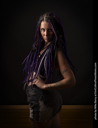 Brooke at Halloween model shoot