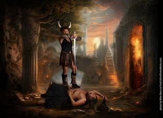 Shelly and Andrew Viking shoot