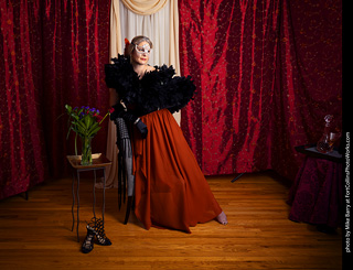 Shelly Mardi Gras model shoot