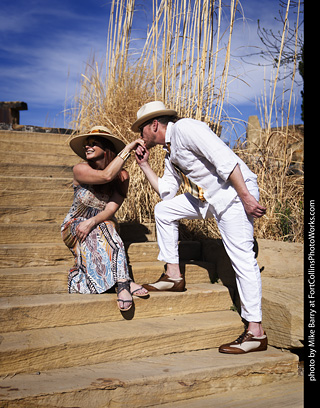 Shelly and Andrew at The Rock Garden
