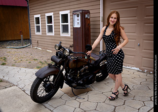 Addie at the TLC Vintage Model Shoot