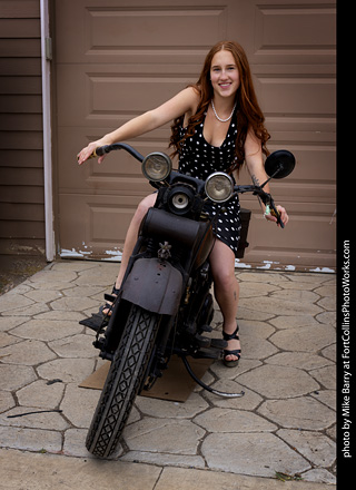 Addie at the TLC Vintage Model Shoot