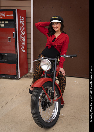 Emma at the TLC Vintage Model Shoot