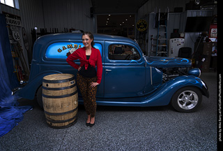 Emma at the TLC Vintage Model Shoot