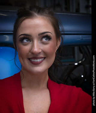 Emma at the TLC Vintage Model Shoot