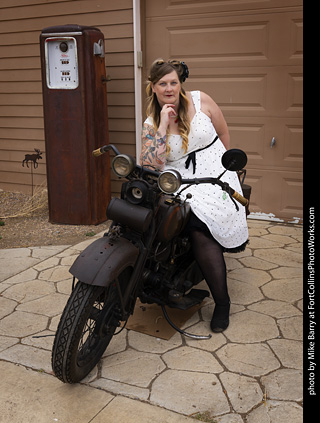 Holly at the TLC Vintage Model Shoot