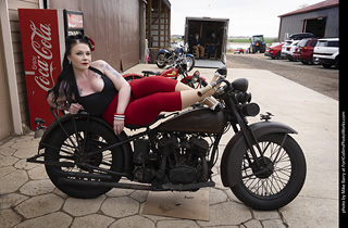 Mariah at the TLC Vintage Model Shoot