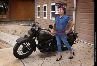 Maxine at the TLC Vintage Model Shoot