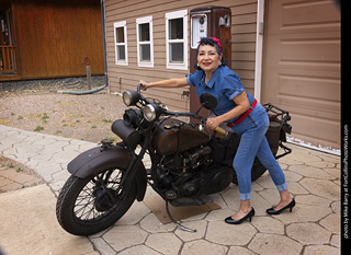 Maxine at the TLC Vintage Model Shoot