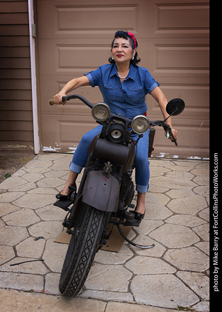 Maxine at the TLC Vintage Model Shoot