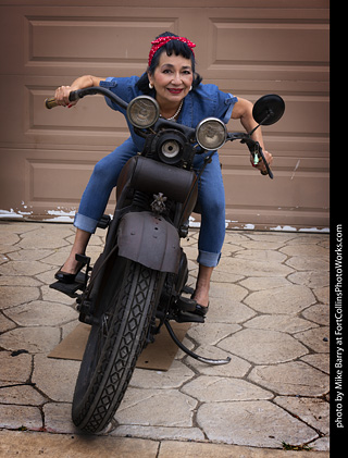 Maxine at the TLC Vintage Model Shoot