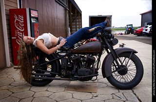 Susie at the TLC Vintage Model Shoot